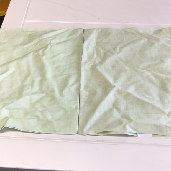 COPY - Clever Fingers Light Green Linen Pillow Cases (2) - Picture 6 of 6